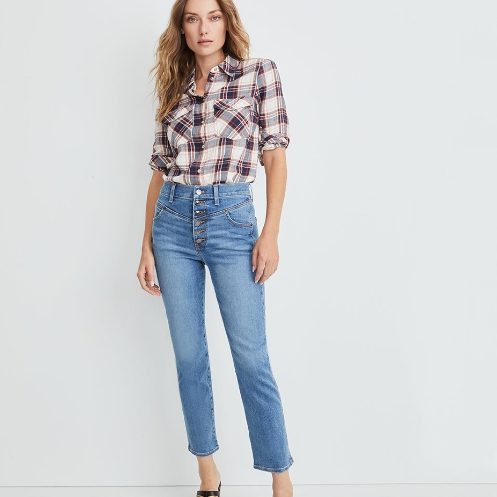 VERONICA BEARD Ryleigh slim straight blue jeans 29/8 New. Tags removed.